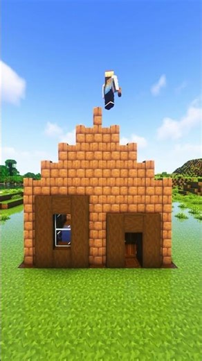 Can You Build This in Minecraft Survival #minecraftbuilding #shorts #tutorial
