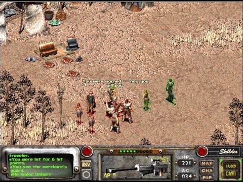 Fallout 2 KMK Gameplay #282 – Gonna look for the Alien Blaster, Kelly Levels Up (38)