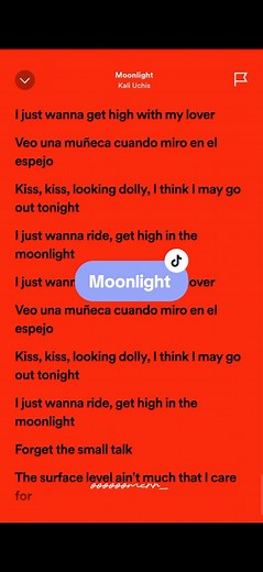 Moonlight by Kali Uchis Lyrics