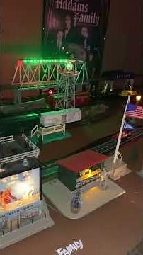 The Addams Family Lionel super O Train Layout