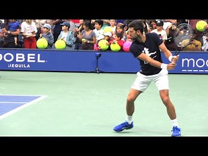 Novak Djokovic Backhand Slow Motion - Tennis Backhand Technique