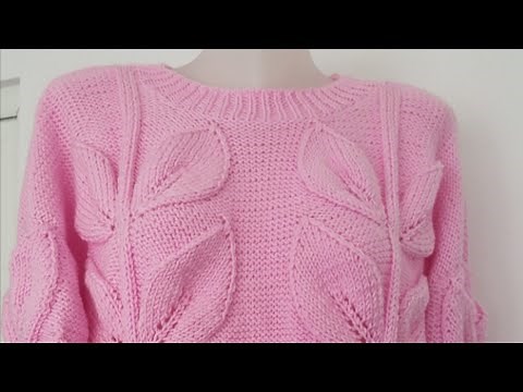 Tutorial.Frunze mari tricotate