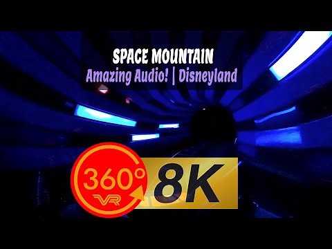 Experience the Thrill of Space Mountain in 8K 360 VR with Spatial Audio!