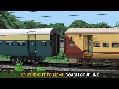 MEMU Coach Coupling on ICF Utkrisht Express | Train Simulator | Coach Coupling | Rail Road Games