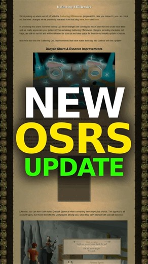 Jagex just made Runecrafting faster! (New OSRS Update)