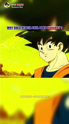 why does Vegeta call Goku cake kakart😱 #goku #Dragonball #vegeta