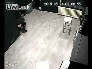 CCTV footage of Man taking a dump in public