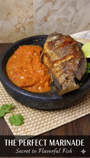 What happens when you marinate fish before cooking