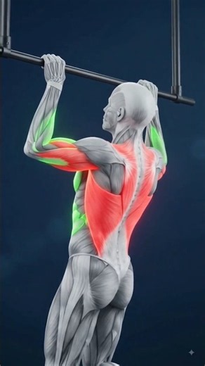 The Science of Muscle Contraction: Pull-Up Exercise #FitnessScience #PullUpTechnique #Anatomy