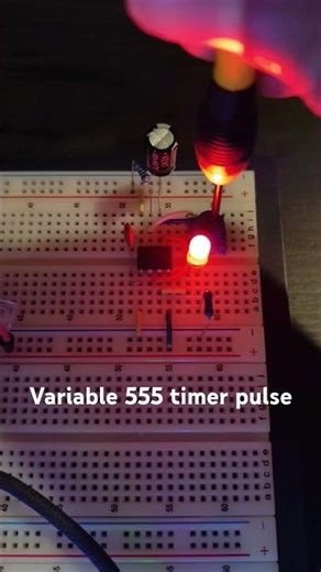 Use a potentiometer to control the speed of the 555 timer pulse