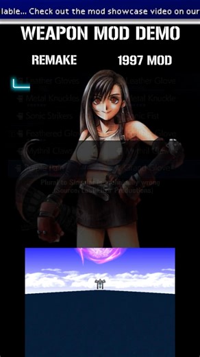 Final Fantasy VII Remake 1997 Mod Weapon Showcase