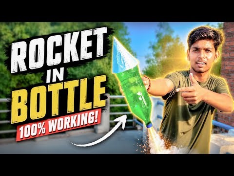 How to make rocket with plastic bottle I Howto make bottle rocket I Science project #explore ...