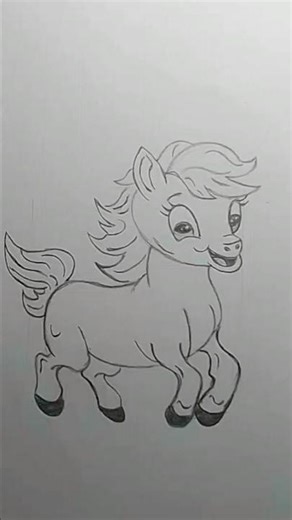 How to Draw pony #howtodraw #skecthing #drawingtutorial