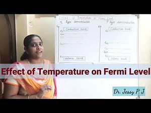 Effect of temperature on fermi level in extrinsic semiconductor