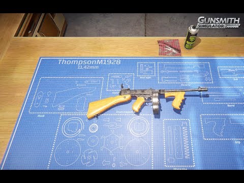 Colt ThompsonM1928 11.42mm Drum Machine Gun Restoration - Gunsmith Simulator