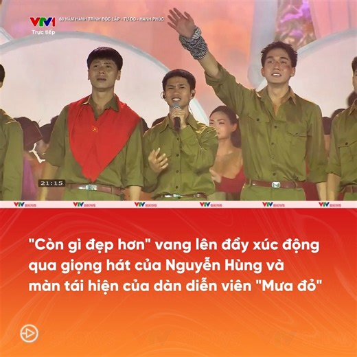 Xúc động với ca khúc “Còn gì đẹp hơn” qua giọng hát Nguyễn Hùng, cùng sự góp mặt của dàn diễn viên Mưa đỏ trong màn tái hiện đầy thiêng liêng và tự hào. 🇻🇳✨ | VTV SHOWS