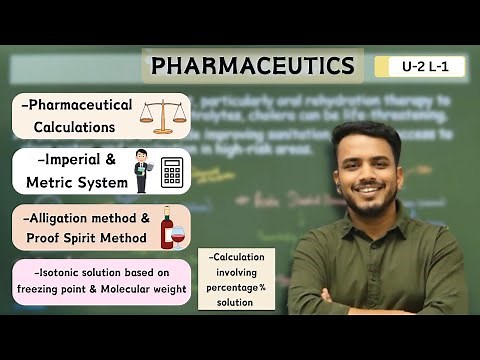 Pharmaceutical Calculations | Imperial & Metric system | Alligation | Proof spirit | Isotonic sol.