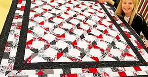DIY Jagged Zero Waste Quilt Tutorial