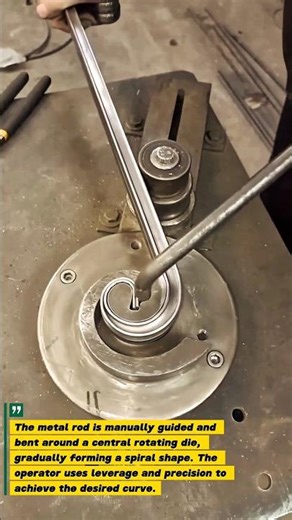 Manual Metal Bending: Creating Perfect Spirals!