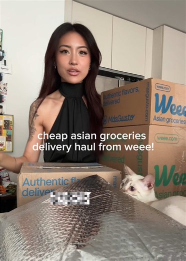 @Weee Asian Supermarket comes in so clutch 🤗 everything for $80, yummy selections, and delivered to my apartment in nyc. like wow #nycfood #grocerydelivery #asianfood #chinese