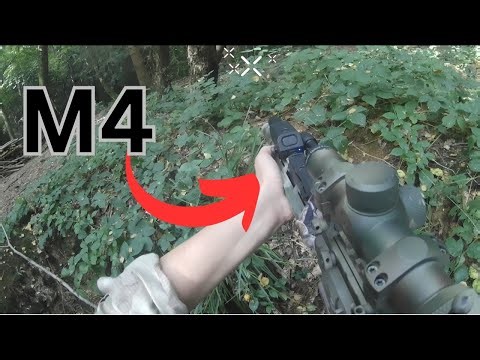FULLY UPGRADED M4!!!! -- Airsoft Gameplay
