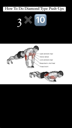 17K views · 350 reactions | How to do Diamond Push-Ups Push ups  ⁣.⁣.⁣.⁣.⁣.⁣#abs #abstractexpressionism #abstracts #absworkout #aesthetics #body #bodygoals #calisthenics #cardio #chest #core #corestrength #coreworkout #crossfit #fitgirl #fitlife #fitnessgirl #fitnesslife #getfit #homeworkout #homeworkouts #legday #personaltrainer #physique #ripped #sixpack #squats #strength #workoutathome #workoutroutine | Jeanmarie Nsengiyumva | Facebook