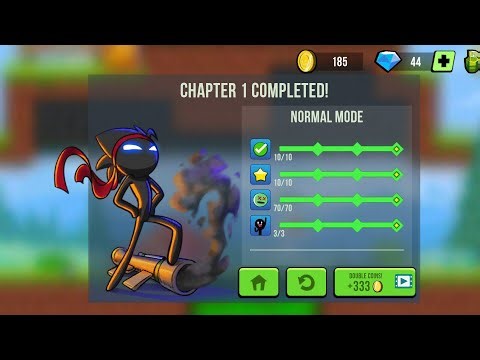 Stick Vs Zombies 🧟‍♂️ game Story Mode Chapter 1 Green Hills All Missions Done ✅ Gameplay