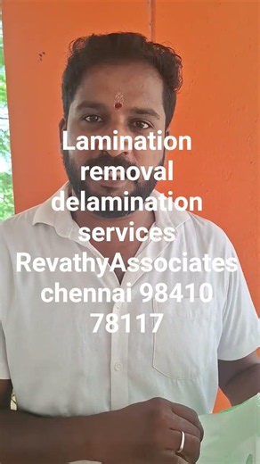 How to remove lamination from original document Lamination removal delamination chennai 98410 78117
