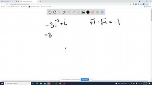 Write the complex number in standard form. -3 i^2+i | Numerade