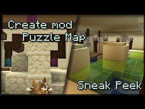 Minecraft Puzzle Map with Create - Sneak Peek