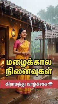 1990களின் கிராமத்தில் ஒரு கனமழை நாள் 🌧️| குடும்ப வாழ்க்கை| Monsoon Rain in a 1990s Village 🌧️#shorts