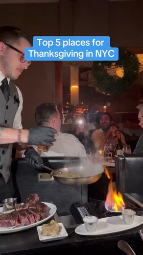 The top 5 places to spend Thanksgiving in NYC. You’re welcome. #thanksgiving #dinner #nyc #guide #steak