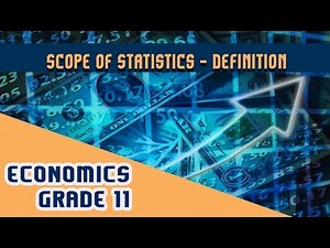 Definition - Meaning and Scope of Statistics, Statistics for Economics Video Lecture - Class 11