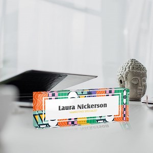 Desk Name Plate - Custom Acrylic Name Sign - Vibrant UV Print, Modern Office Decor, Personalized Gift for Coworker - Etsy Canada