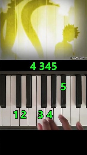 How to Play Naruto Wind Piano Tutorial #shorts