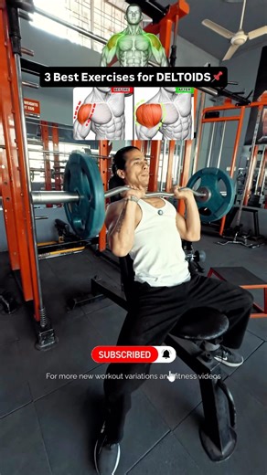📌Flat Shoulders? These 3 Moves Build 3D Delts Fast😮‍🔥 #shoulderday #shoulderworkout #natty
