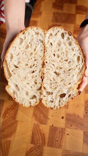 Sourdough with Roasted Flaxseeds 🥖 Perfect Crust & Nutty Flavor