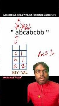 Longest Substring Without Repeating Characters | Leetcode 3 | #dsa #coding #leetcode
