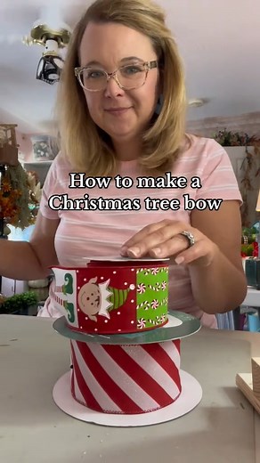 688 reactions · 105 shares | How to make a Christmas tree bow for easy holiday decorating  | 3 Little Greenwoods Creations | Facebook