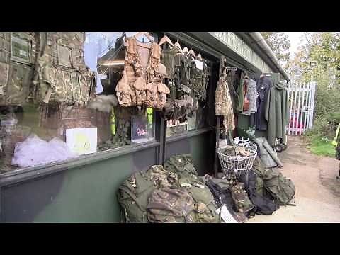 AWESOME MILITARY SURPLUS! The Quartermasters Military Store, LONDON UK