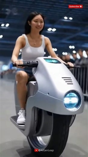Auto-Balance Monocycle: The Future Motorcycle That Never Tips Over! #FutureOfTransport