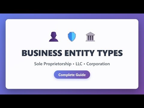 Business Entity Types Explained: Sole Proprietorship vs LLC vs Corporation