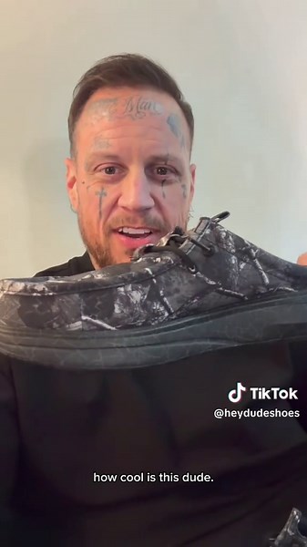 been waiting for this one.....HEYDUDE X @Jelly Roll X @Realtree Outdoors is LIVE BABY!! Go get em' 👟👏🖤🪾#heydudeshoes #jellyroll #realtree