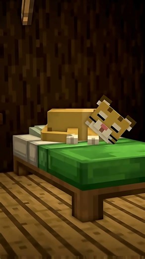 Minecraft Cute Cat: Slow Nap and Soft Purrs | AI-Generated Serenity