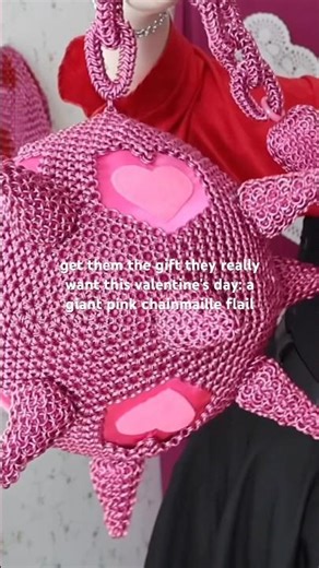 The Countdown to Valentine's Day Begins Now!! 🌸💝🌷 | #chainmaille #chainmail #valentinesday #flail