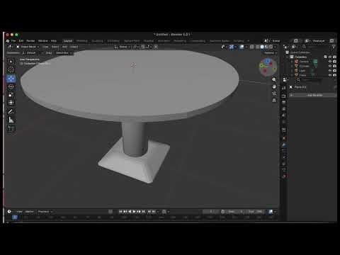 Making a Table in Blender