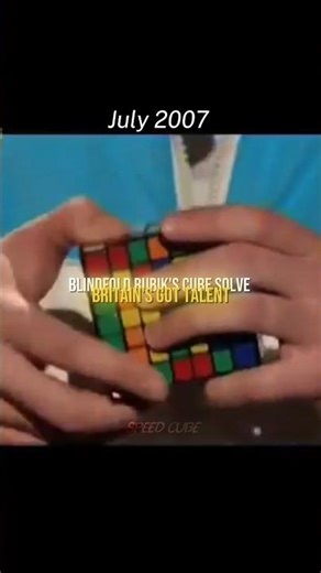 Blindfold Rubik's Sube Solve Britain Got Talent July 2007 Shocks Judges #shorts #rubikscube #viral
