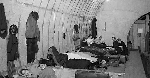 Life in an Air Raid Shelter in the London Blitz