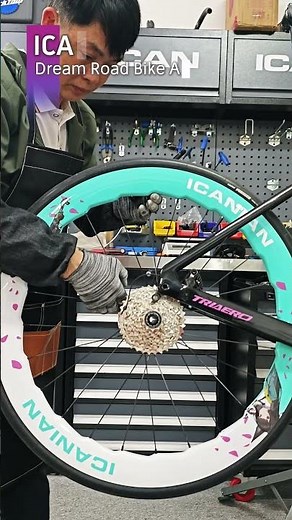 A9 Road Bike Assembly with Character Painting 11: Wheelset Installation.#icancycling