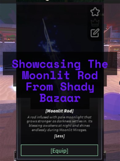 Discover The Moonlit Rod in Roblox